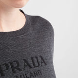 Superfine wool crew-neck sweater