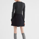 Superfine wool crew-neck sweater