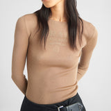 Superfine wool crew-neck sweater