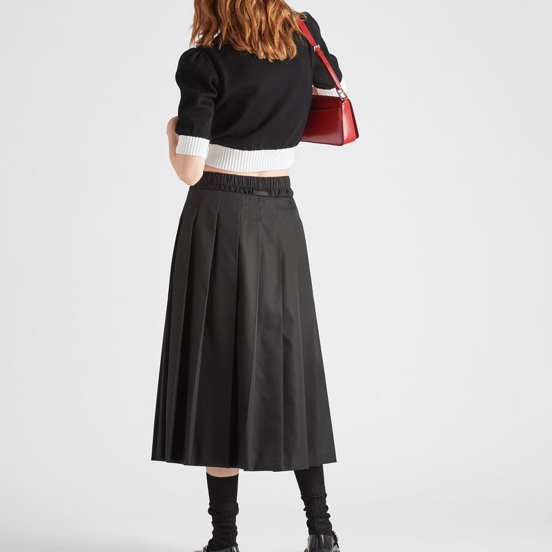 Cropped cotton cardigan