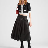 Cropped cotton cardigan