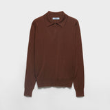 Cotton polo sweater