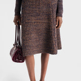 Wool and cashmere knit skirt