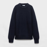 Wool and cashmere crew-neck sweater