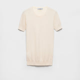 Silk and cotton crew-neck sweater