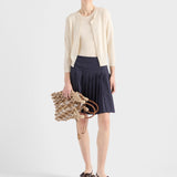 Silk and cotton crew-neck sweater