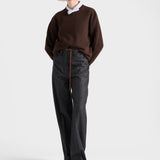 Wool and cashmere crew-neck sweater