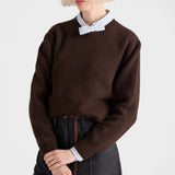 Wool and cashmere crew-neck sweater