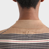 Striped cotton polo shirt