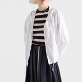 Striped crew-neck cotton sweater