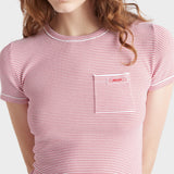 Striped crew-neck sweater