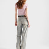 Striped crew-neck sweater