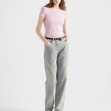 Striped crew-neck sweater