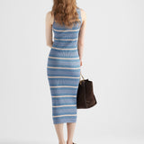 Striped cotton dress