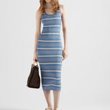 Striped cotton dress