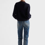 Wool and cashmere crew-neck sweater