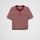 Cotton bouclé crew-neck sweater