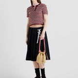 Cotton bouclé crew-neck sweater