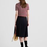 Cotton bouclé crew-neck sweater