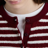 Cotton bouclé crew-neck sweater