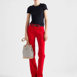 Short-sleeved cashmere sweater