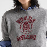 Wool and cashmere intarsia sweater