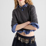 Wool crew-neck sweater