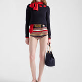 Cotton boat neck sweater