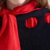 Cotton boat neck sweater