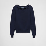 Cotton boat neck sweater