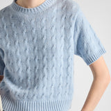 Cable-knit Re-Cashmere sweater