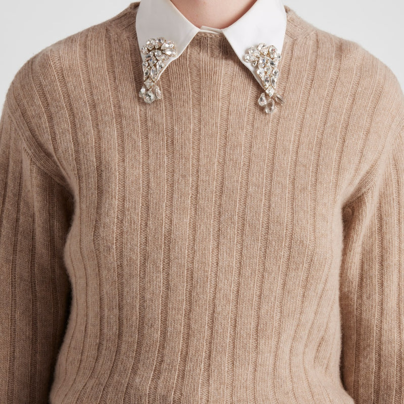 Cropped Re-Cashmere sweater