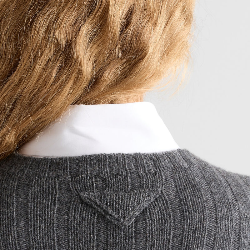 Cropped Re-Cashmere sweater