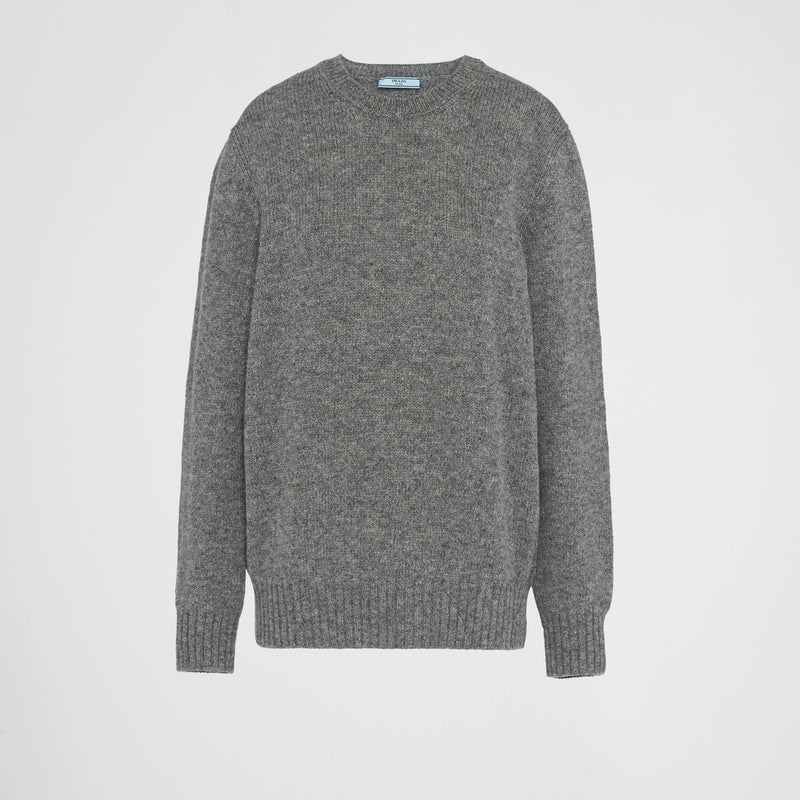 Wool and cashmere crew-neck sweater