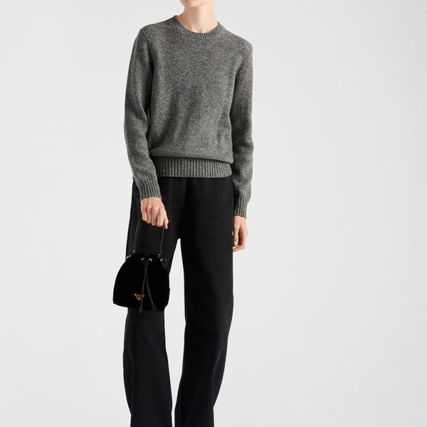 Wool and cashmere crew-neck sweater