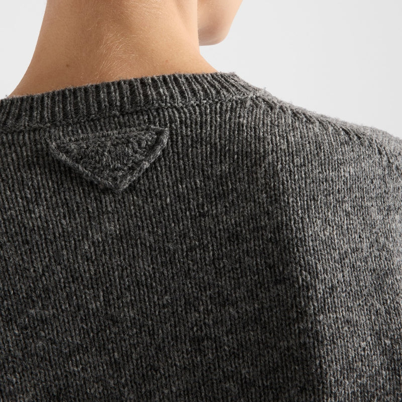 Wool and cashmere crew-neck sweater