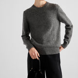 Wool and cashmere crew-neck sweater