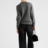 Wool and cashmere crew-neck sweater
