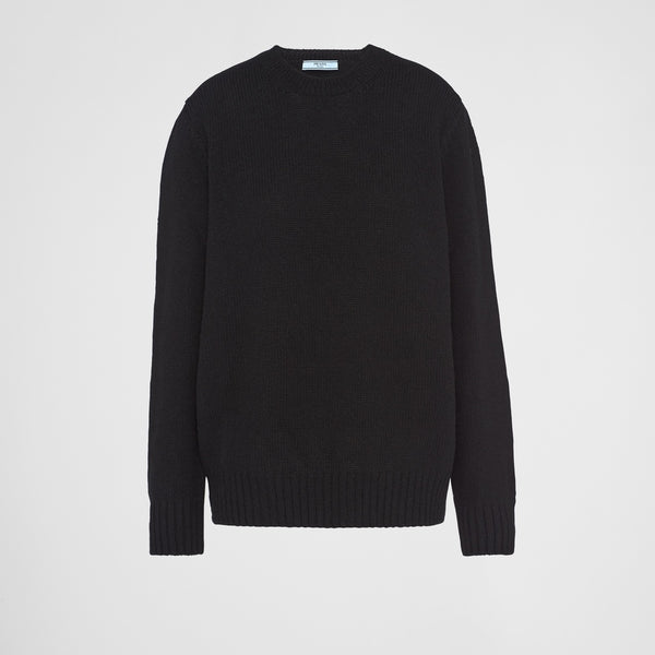 Wool and cashmere crew-neck sweater