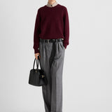 Wool and cashmere crew-neck sweater
