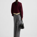 Wool and cashmere crew-neck sweater