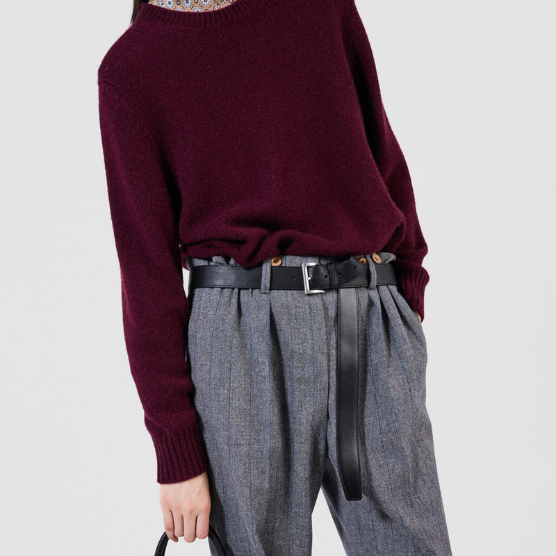 Wool and cashmere crew-neck sweater
