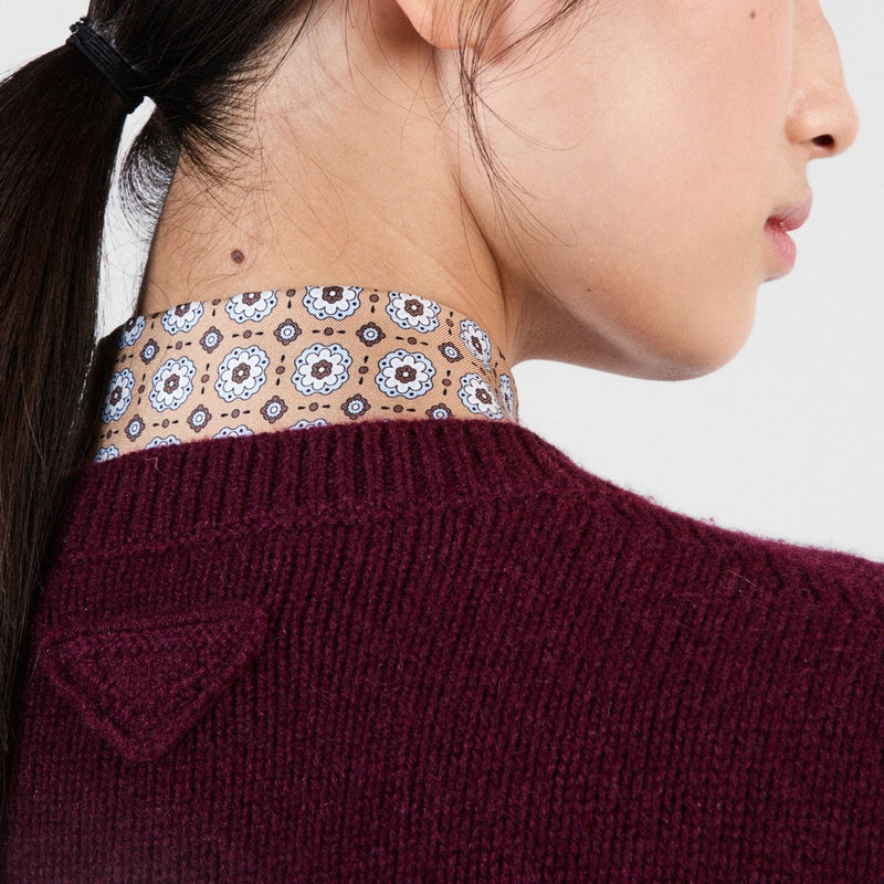 Wool and cashmere crew-neck sweater