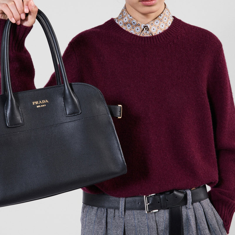 Wool and cashmere crew-neck sweater