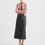 Short-sleeved cashmere sweater