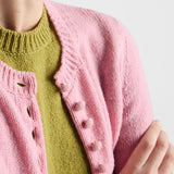Short-sleeved cashmere sweater
