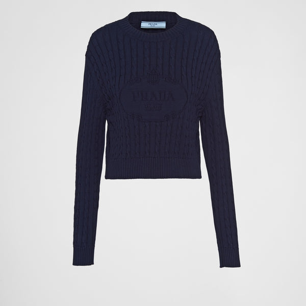 Cotton crew-neck sweater