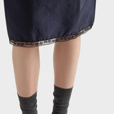 Light Re-Nylon pencil skirt