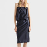 Light Re-Nylon pencil skirt