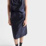 Light Re-Nylon pencil skirt